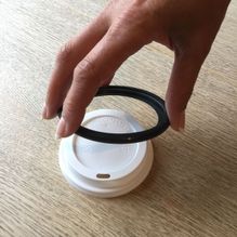 Coffee Cup Lid Applicator 